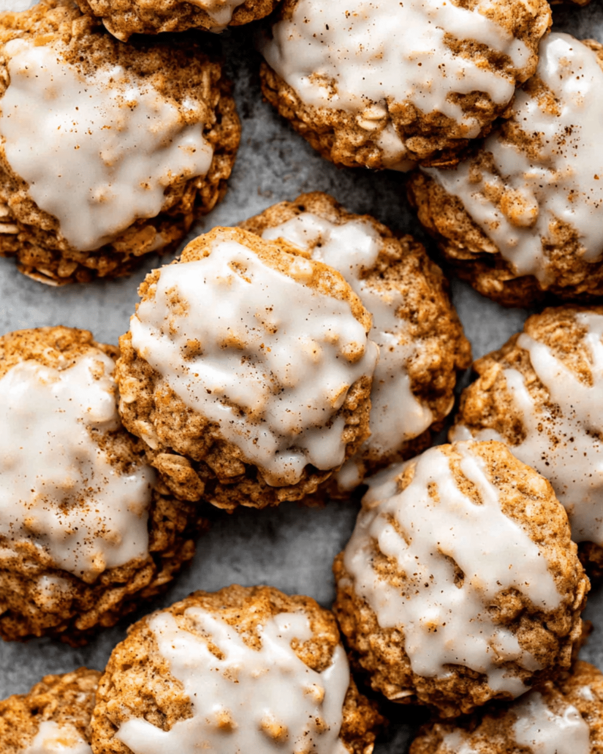 Soft and chewy spiced chocolate chip cookies with melted dark chocolate chunks and a sprinkle of sea salt.