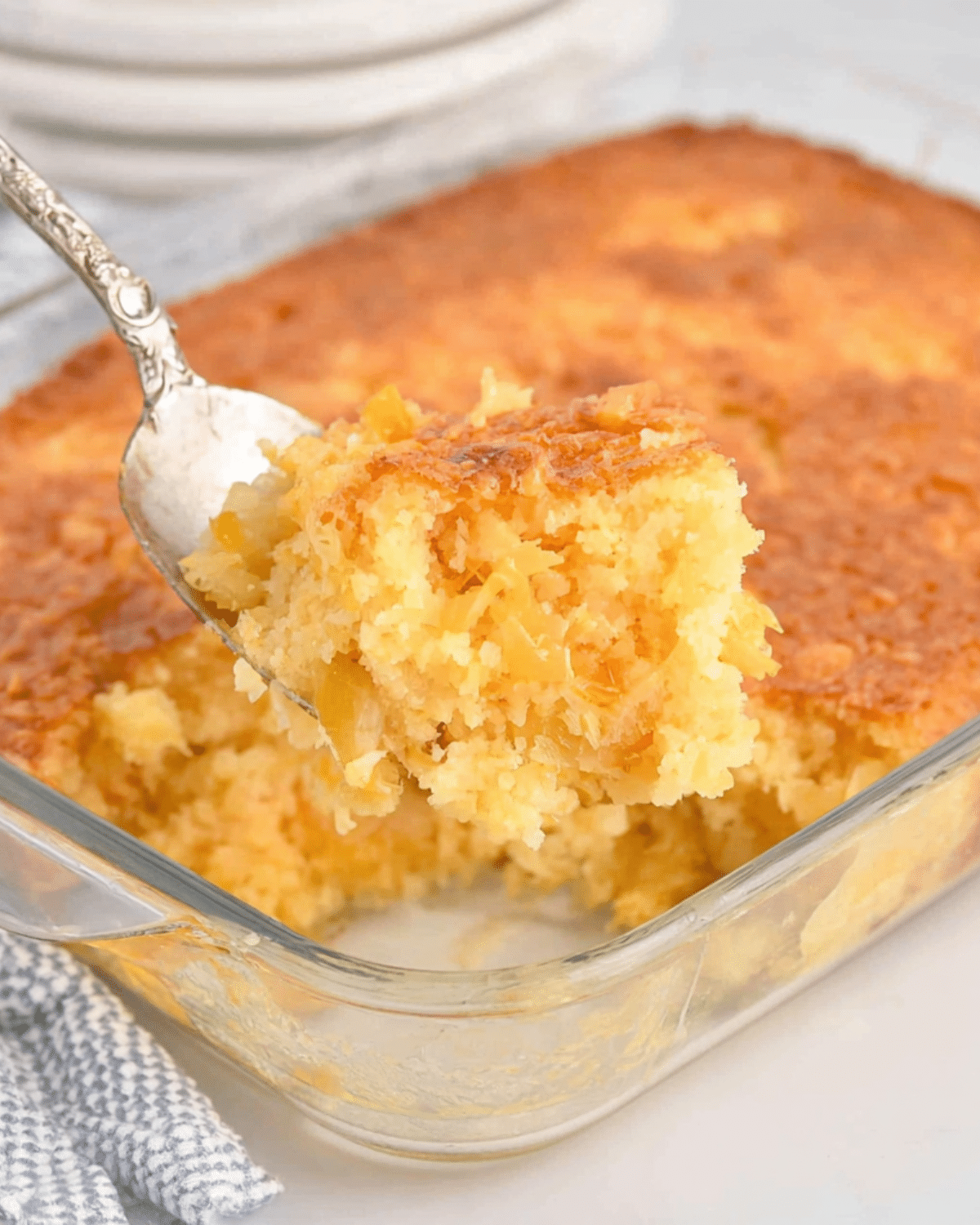 Pineapple Dump Cake – Best 4-Ingredient Dessert Recipe