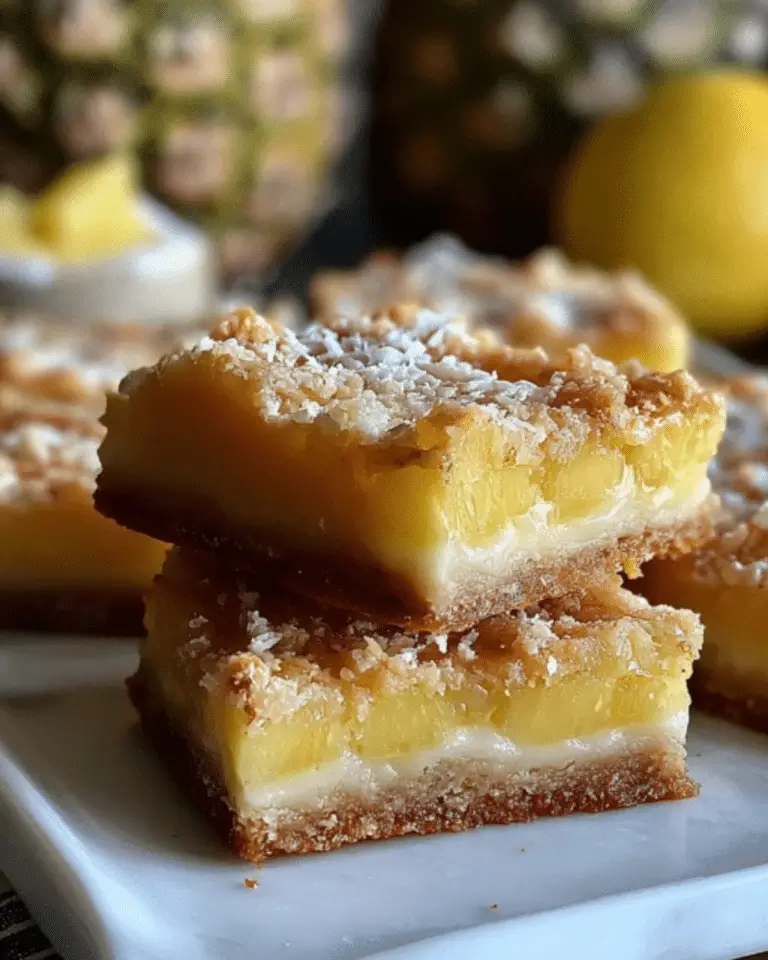 Pineapple Bliss Bars – Easy, Sweet & Tropical Dessert You’ll Love