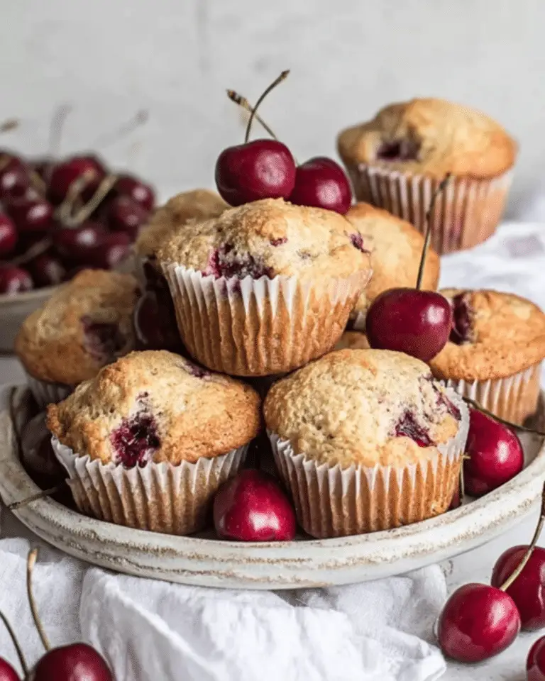 Cherry Muffins – Easy Bakery-Style Homemade Recipe