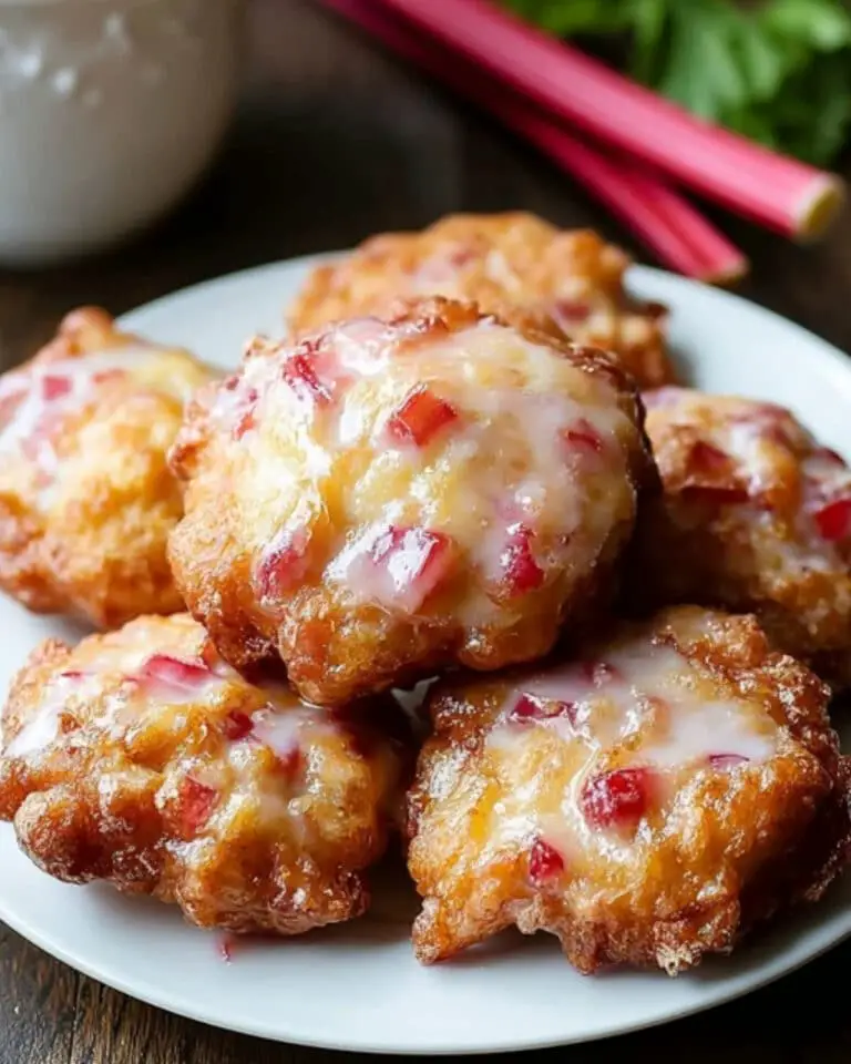 Baked Rhubarb Fritters: The Best Sweet and Tangy Treat