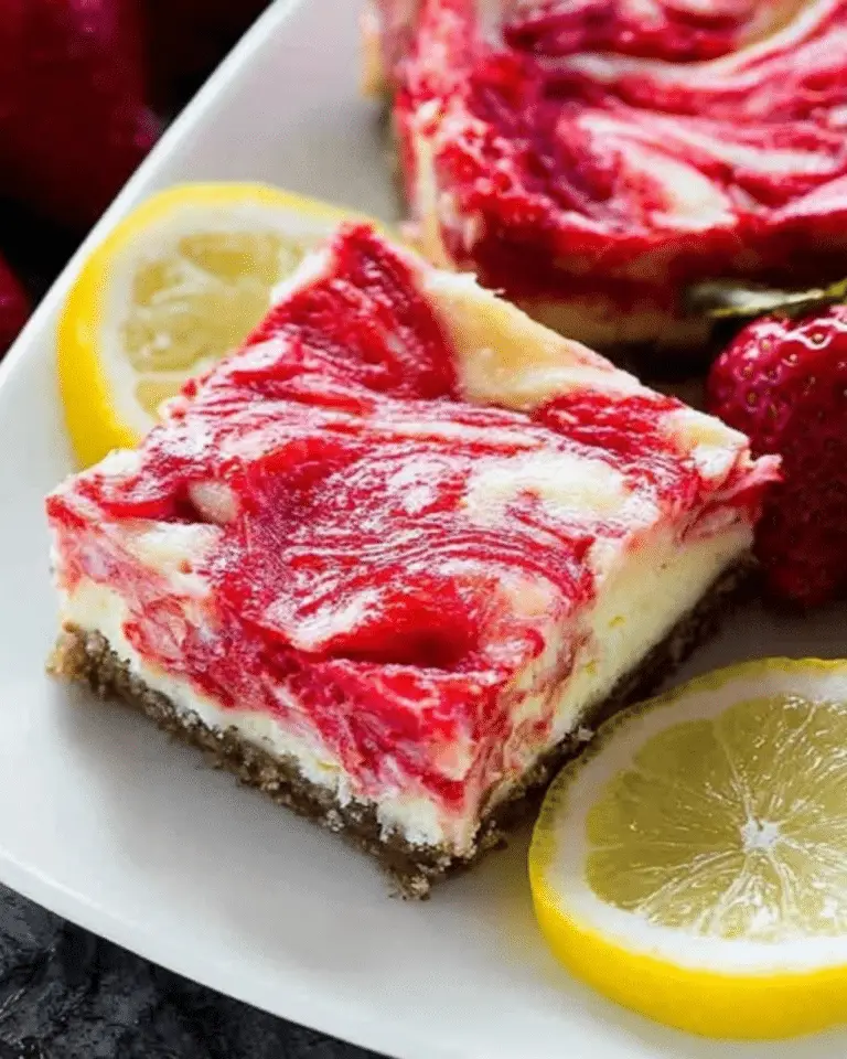 Lemon Cheesecake with Strawberry Crust – Easy Recipe