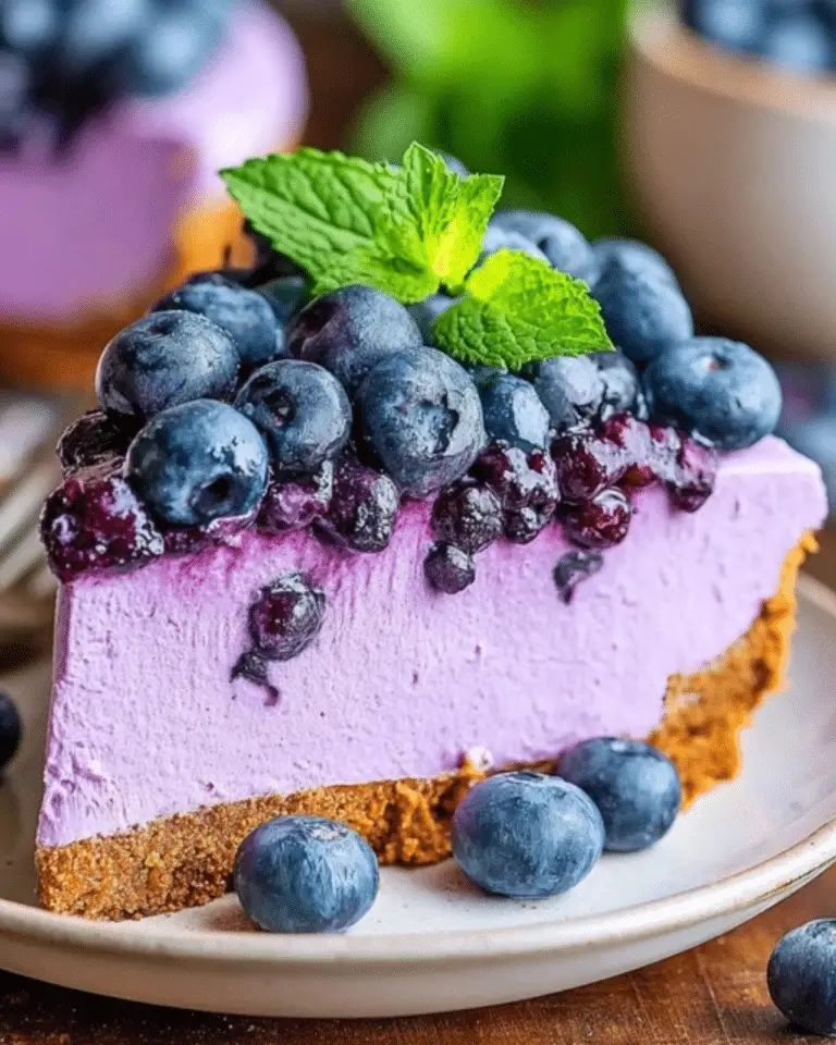 No Bake Blueberry Cheesecake: The Best Creamy and Fruity Dessert