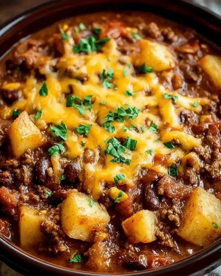 Slow Cooker Cowboy Casserole Easy Hearty Crockpot Recipe