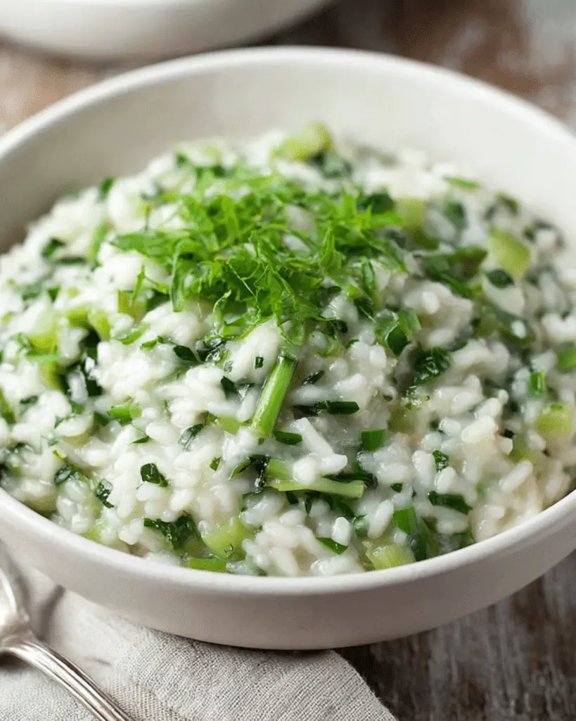 Spring Ramp and Wild Garlic Risotto Easy Recipe