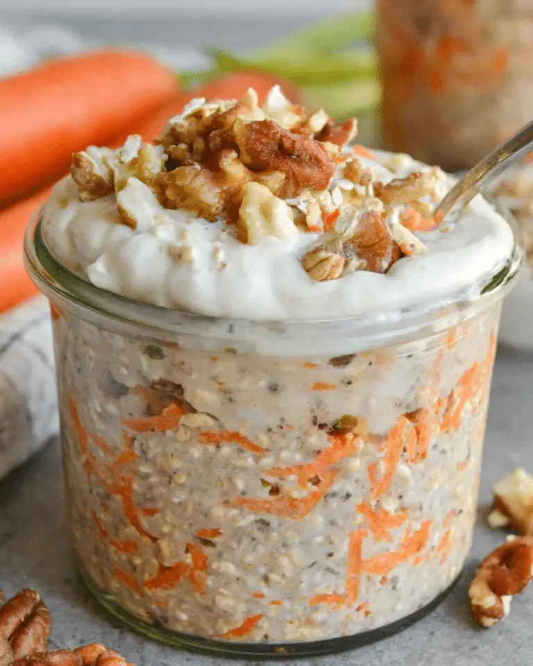 Carrot Cake Overnight Oats – Best Healthy Breakfast Recipe