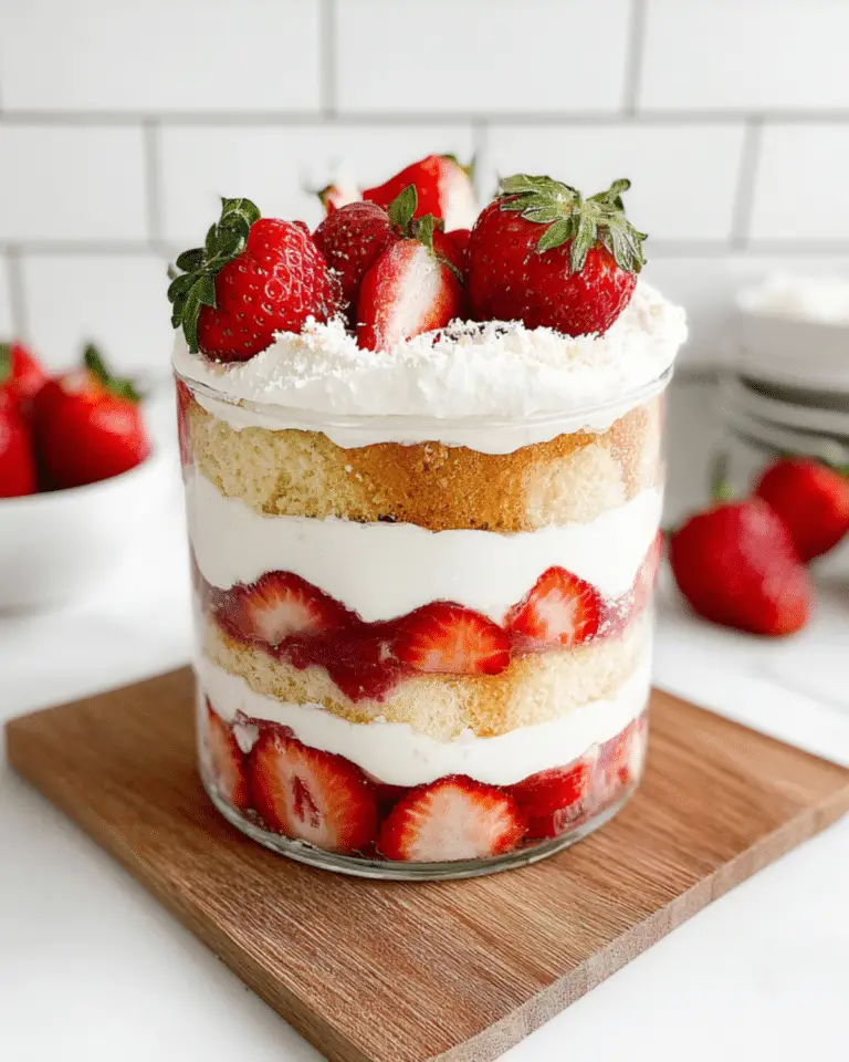 Strawberry Shortcake Trifle – Easy Creamy Layered Dessert