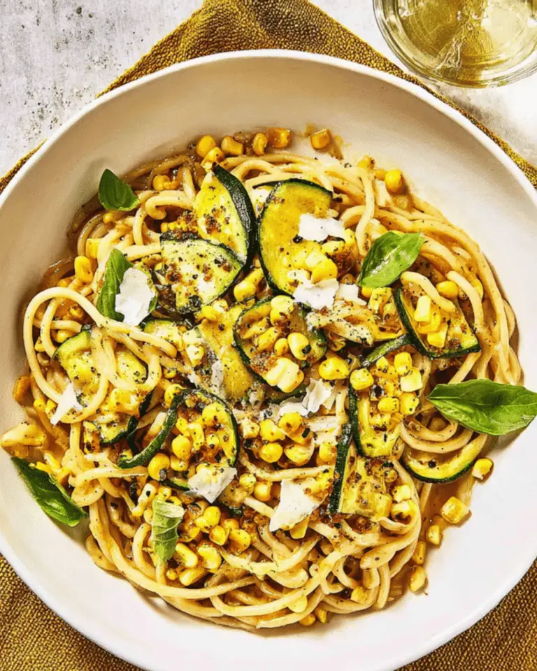 Cold Noodles with Zucchini and Corn: Easy Summer Pasta Salad