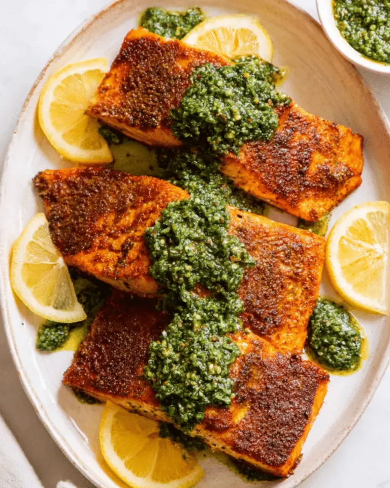 Summer Salmon with Chimichurri – Easy Fresh Seafood Dinner